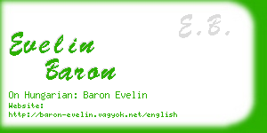 evelin baron business card